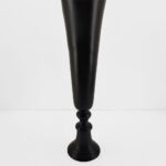 FLORES ΒΑΖΟ 19x19x55cm ΑΛΟΥΜΙΝΙΟ ΜΑΥΡΟ 026006 - Image 3