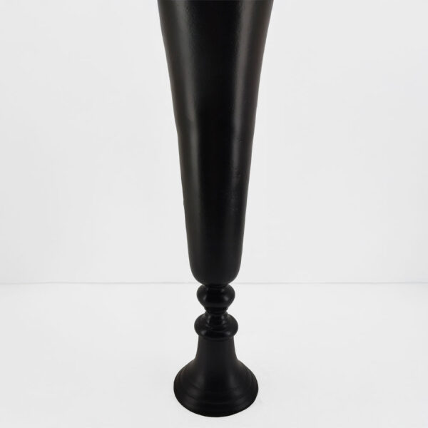 FLORES ΒΑΖΟ 19x19x55cm ΑΛΟΥΜΙΝΙΟ ΜΑΥΡΟ 026006 - Image 3