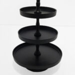 SERVIR ΟΡΝΤΕΒΙΕΡΑ 3 ΕΠΙΠΕΔΑ 20x20x35cm ΑΛΟΥΜΙΝΙΟ ΜΑΥΡΟ 026007 - Image 3