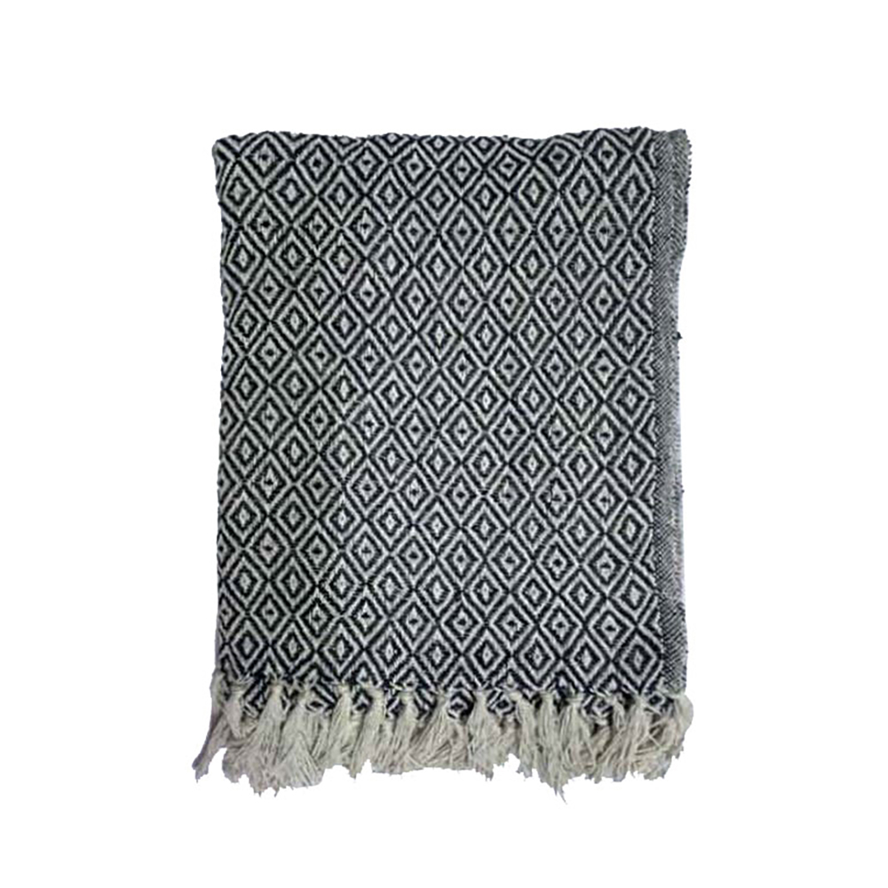 026012-tsvdC-first-_1 LANCE ΡΙΧΤΑΡΙ ΔΙΑΚΟΣΜΗΤΙΚΟ 180x240cm ΒΑΜΒΑΚΙ ΛΕΥΚΟ ΜΑΥΡΟ POLYESTER 026012 - Image 1