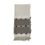 KAYLA ΡΙΧΤΑΡΙ ΔΙΑΚΟΣΜΗΤΙΚΟ 130x170cm ΒΑΜΒΑΚΙ ΛΕΥΚΟ ΜΠΕΖ POLYESTER ΜΑΥΡΟ 026025