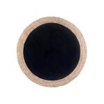 RAMI ΧΑΛΑΚΙ ΣΤΡΟΓΓΥΛΟ 120x120cm ΓΙΟΥΤΑ ΜΑΥΡΟ ΦΥΣΙΚΟ 026044