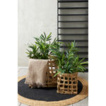 RAMI ΧΑΛΑΚΙ ΣΤΡΟΓΓΥΛΟ 120x120cm ΓΙΟΥΤΑ ΜΑΥΡΟ ΦΥΣΙΚΟ 026044 - Image 3