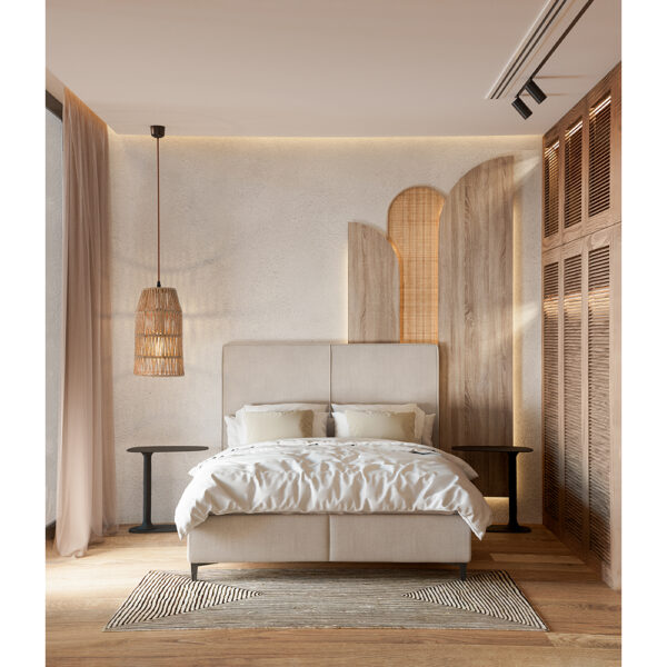 MAMBA ΧΑΛΙ ΣΑΛΟΝΙΟΥ 210x140cm ΓΙΟΥΤΑ ΦΥΣΙΚΟ ΜΑΥΡΟ 026047 - Image 2