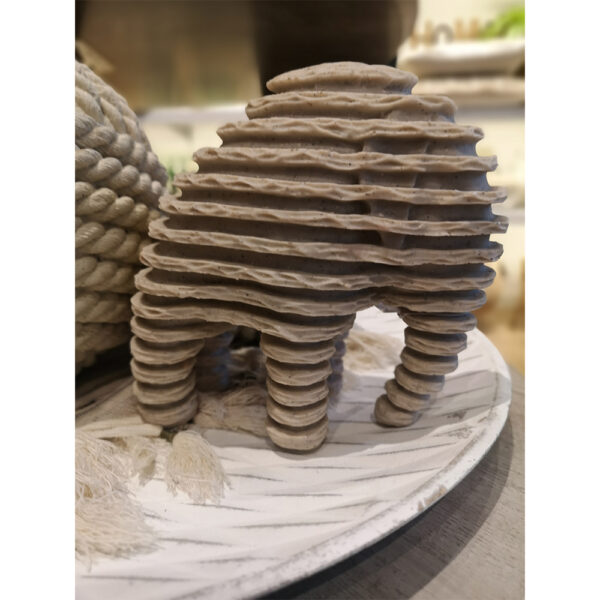 PAIDO ΔΙΑΚΟΣΜΗΤΙΚΟ ΕΛΕΦΑΝΤΑΣ 18x10x16cm POLYRESIN ΓΚΡΙ 026056 - Image 3