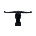 LEKO ΔΙΑΚΟΣΜΗΤΙΚΗ ΦΙΓΟΥΡΑ 17.3x13.3x33.4cm POLYRESIN ΜΑΥΡΟ 026057
