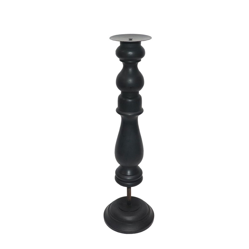 026504-TOyNc-first-_1 HIPPO ΚΗΡΟΠΗΓΙΟ 13x13x41cm ΞΥΛΟ ΜΑΥΡΟ ΜΕΤΑΛΛΟ 026504 - Image 1