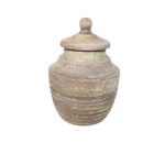 INDI ΔΟΧΕΙΟ ΑΠΟΘΗΚΕΥΣΗΣ ΜΕ ΚΑΠΑΚΙ 12x12x18cm ΞΥΛΟ ΦΥΣΙΚΟ ANTIKE 026518