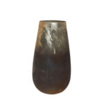 SANKA ΒΑΖΟ 17x17x30cm ΓΥΑΛΙ ΚΑΦΕ ΧΡΥΣΟ 027006