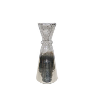 JEG ΒΑΖΟ 17x17x45cm ΓΥΑΛΙ ΧΡΥΣΟ ΜΠΡΟΝΖΕ ΑΣΗΜΙ 027016