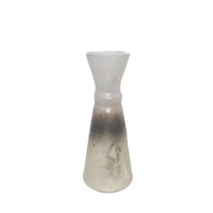 JEG ΒΑΖΟ 17x17x45cm ΓΥΑΛΙ ΧΡΥΣΟ ΜΠΡΟΝΖΕ ΑΣΗΜΙ 027017