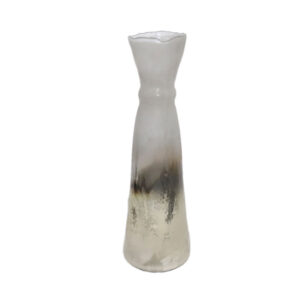 JEG ΒΑΖΟ 18x18x56cm ΓΥΑΛΙ ΧΡΥΣΟ ΜΠΡΟΝΖΕ ΑΣΗΜΙ 027019