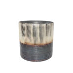 JEG ΒΑΣΗ ΡΕΣΩ 14x14x13cm ΓΥΑΛΙ ΧΡΥΣΟ ΜΠΡΟΝΖΕ ΓΚΡΙ 027021