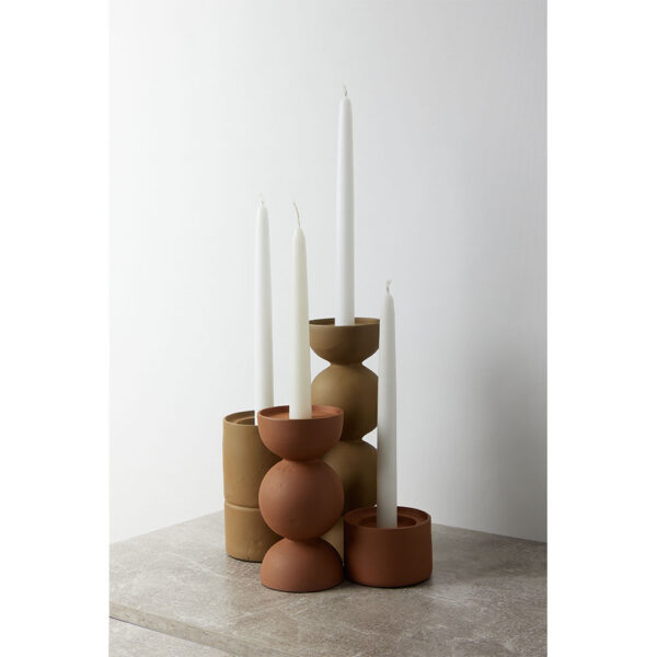 FORMAS ΚΗΡΟΠΗΓΙΟ 9x9x6cm ΑΛΟΥΜΙΝΙΟ TERRACOTTA ROUGH 027126 - Image 2