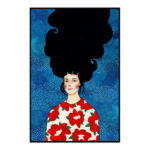 PEACE ΠΙΝΑΚΑΣ ΔΙΑΚΟΣΜΗΣΗΣ 80x120x5cm ΚΑΜΒΑΣ ΠΟΛΥΧΡΩΜΟ ΞΥΛΟ ΜΑΥΡΟ 027139