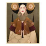 NORI ΠΙΝΑΚΑΣ ΔΙΑΚΟΣΜΗΣΗΣ 80x100x5cm ΚΑΜΒΑΣ ΠΟΛΥΧΡΩΜΟ ΞΥΛΟ ΧΡΥΣΟ 027157