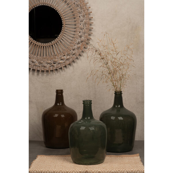 RIPE OLIVE ΜΠΟΥΚΑΛΑ 25x25x40cm ΑΝΑΚΥΚΛΩΜΕΝΟ ΓΥΑΛΙ ΛΑΔΙ 027166 - Image 2