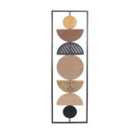 WABI SABI ΔΙΑΚΟΣΜΗΤΙΚΟ ΤΟΙΧΟΥ 30x2x100cm ΜΕΤΑΛΛΟ ΦΥΣΙΚΟ ΓΚΡΙ ΜΑΥΡΟ 027243