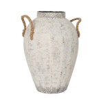 CUPI ΒΑΖΟ 26x26x41cm ΜΕΤΑΛΛΟ ΛΕΥΚΟ 027244