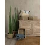 NILE ΚΑΛΑΘΙ SET 3ΤΜΧ 45x35x30cm KANSGRASS ΦΥΣΙΚΟ ΛΕΥΚΟ PVC 027406 - Image 2