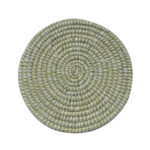 NILE ΣΟΥΠΛΑ 35x35x1cm KANSGRASS ΦΥΣΙΚΟ ΛΕΥΚΟ PVC 027414