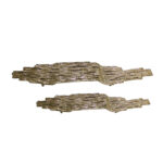 REED ΔΙΣΚΟΣ 74x19x5cm ΑΛΟΥΜΙΝΙΟ ΧΡΥΣΟ ANTIQUE 027933