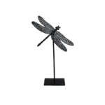 LIBELLULA ΔΙΑΚΟΣΜΗΤΙΚΟ ΛΙΒΕΛΛΟΥΛΑ 32x24x55cm ΑΛΟΥΜΙΝΙΟ ΜΑΥΡΟ ΜΕΤΑΛΛΟ 027963