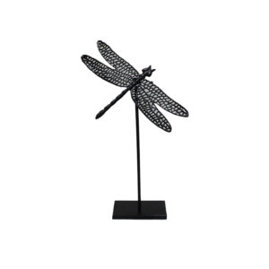 LIBELLULA ΔΙΑΚΟΣΜΗΤΙΚΟ ΛΙΒΕΛΛΟΥΛΑ 32x24x55cm ΑΛΟΥΜΙΝΙΟ ΜΑΥΡΟ ΜΕΤΑΛΛΟ 027963