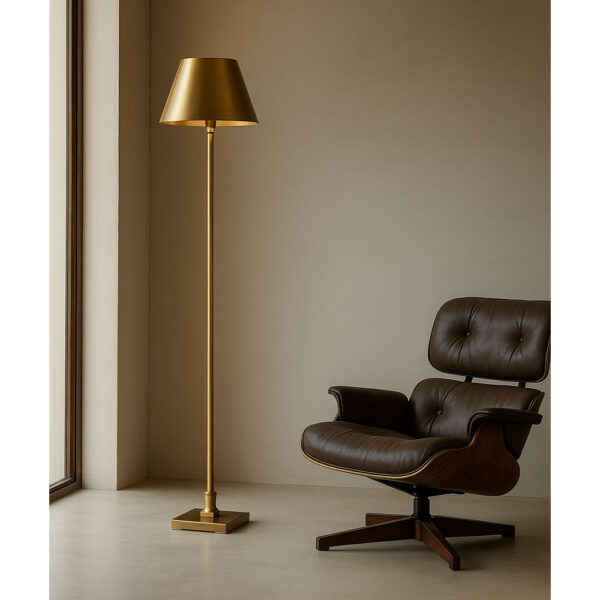 MARCELIN ΦΩΤΙΣΤΙΚΟ ΕΠΙΔΑΠΕΔΙΟ 23x23x150cm ΑΛΟΥΜΙΝΙΟ ΧΡΥΣΟ ΧΡΥΣΟ 028249 - Image 2