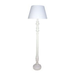 VICTORIEN ΦΩΤΙΣΤΙΚΟ ΕΠΙΔΑΠΕΔΙΟ 25x25x163cm ΞΥΛΟ ΛΕΥΚΟ ΥΦΑΣΜΑ ΛΕΥΚΟ 028251