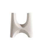 RIDGE ΒΑΖΟ 28x9x32cm POLYRESIN ΛΕΥΚΟ 028383