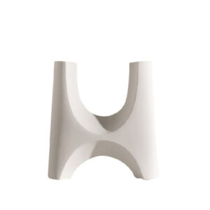 RIDGE ΒΑΖΟ 28x9x32cm POLYRESIN ΛΕΥΚΟ 028383