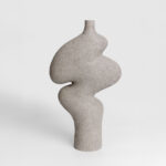 LUBANG ΒΑΖΟ 13x13x30cm POLYRESIN ΓΚΡΙ 028392