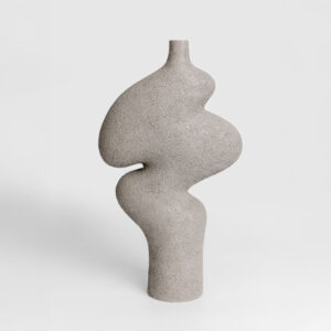 LUBANG ΒΑΖΟ 13x13x30cm POLYRESIN ΓΚΡΙ 028392