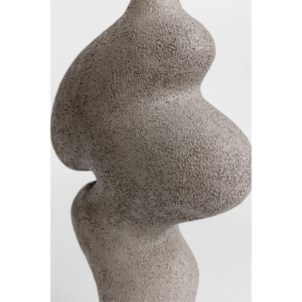 LUBANG ΒΑΖΟ 13x13x30cm POLYRESIN ΓΚΡΙ 028392 - Image 3