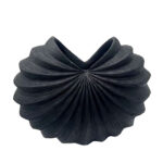 GALLINA NOIR ΒΑΖΟ 9.5x9.5x19.8cm POLYRESIN ΜΑΥΡΟ ΜΑΤ 028400