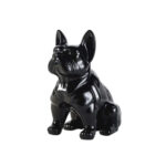 BULLDOG ΔΙΑΚΟΣΜΗΤΙΚΟ ΣΚΥΛΟΣ 19.5x14.5x23cm POLYRESIN ΜΑΥΡΟ GLOSSY 028407