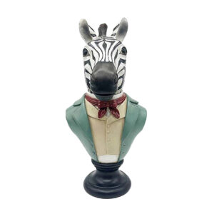 SENIOR ZEBRA ΔΙΑΚΟΣΜΗΤΙΚΟ ΖΕΒΡΑ 21x19x39cm POLYRESIN ΠΟΛΥΧΡΩΜΟ 028413