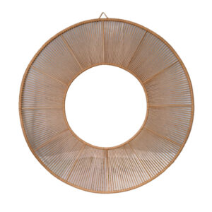 STACHI ΔΙΑΚΟΣΜΗΤΙΚΟ ΤΟΙΧΟΥ 160x2.5cm PE RATTAN ΦΥΣΙΚΟ ΜΕΤΑΛΛΟ 028579