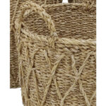 ALMAR ΚΑΛΑΘΙ ΑΠΟΘΗΚΕΥΣΗΣ SET 3ΤΜΧ 36x36x30cm SEAGRASS ΦΥΣΙΚΟ 028652 - Image 2