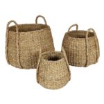 ALMAR ΚΑΛΑΘΙ ΧΕΡΟΥΛΙ SET 3ΤΜΧ 45x45x30cm SEAGRASS ΦΥΣΙΚΟ 028656