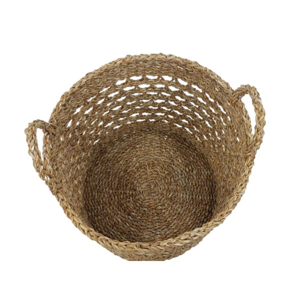 ALMAR ΚΑΛΑΘΙ ΧΕΡΟΥΛΙ SET 3ΤΜΧ 40x40x35cm SEAGRASS ΦΥΣΙΚΟ 028660 - Image 2