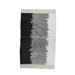 AVERY ΧΑΛΙ ΔΙΑΔΡΟΜΟΥ 150x80cm ΓΙΟΥΤΑ ΛΕΥΚΟ ΜΑΥΡΟ ΒΑΜΒΑΚΙ 028714