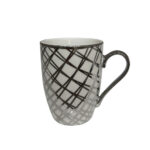 CHIC ΚΟΥΠΑ 8x8x11cm NEW BONE CHINA ΛΕΥΚΟ SILVER 028832