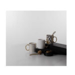 GOLDIE ΚΟΥΠΑ 8x8x10cm NEW BONE CHINA ΛΕΥΚΟ ΧΡΥΣΟ 028840 - Image 2