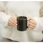 BOLD ΚΟΥΠΑ 8x8x10cm NEW BONE CHINA ΜΑΥΡΟ 028848 - Image 2