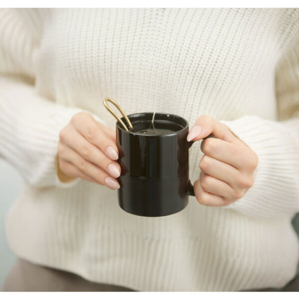 BOLD ΚΟΥΠΑ 8x8x10cm NEW BONE CHINA ΜΑΥΡΟ 028848 - Image 2