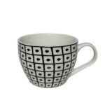 SERAX ΚΟΥΠΑ 11x11x8cm NEW BONE CHINA ΛΕΥΚΟ ΜΑΥΡΟ 028853