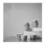 SERAX ΚΟΥΠΑ 11x11x8cm NEW BONE CHINA ΛΕΥΚΟ ΜΑΥΡΟ 028853 - Image 2