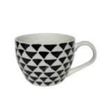 SERAX ΚΟΥΠΑ 11x11x8cm NEW BONE CHINA ΛΕΥΚΟ ΜΑΥΡΟ 028856